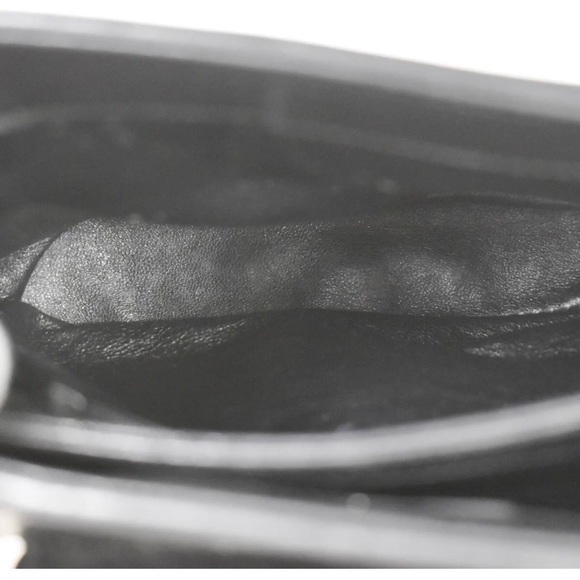 CHANEL CC MATELASSE Fringe Chain Shoulder Bag Leather Black Vintage - Picture 5 of 12